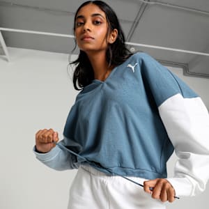 Modern Sports Women's Hoodie, China Blue, extralarge-IND