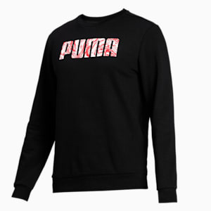 PUMA Graphic Crew Men's Sweat Shirt, Puma Black