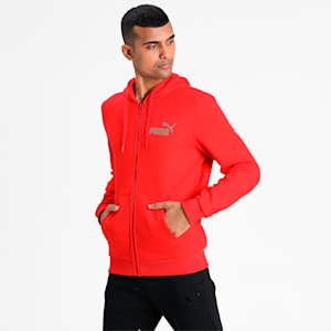 PUMA Men's Hooded Jacket, High Risk Red