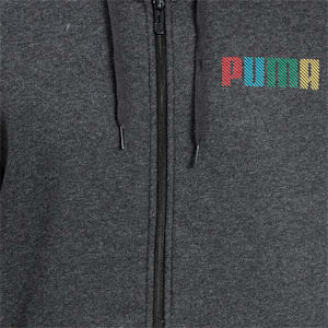 PUMA Men's Hooded Jacket, Dark Gray Heather