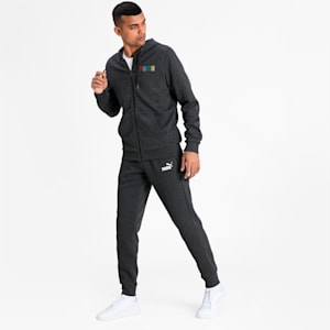 PUMA Men's Hooded Jacket, Dark Gray Heather