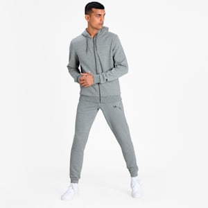 PUMA Knitted Hooded Men's Jacket, Medium Gray Heather