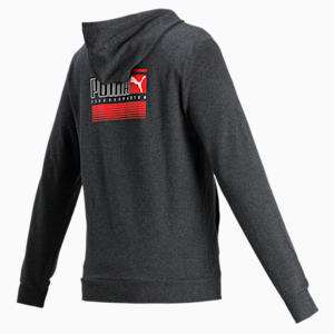 PUMA Men's Zippered Hoodie, Dark Gray Heather