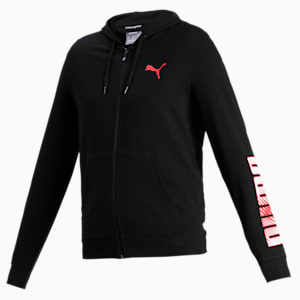PUMA Zippered Men's Hoodie, Puma Black
