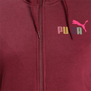 PUMA Women's Hooded Sweat Jacket, Burgundy