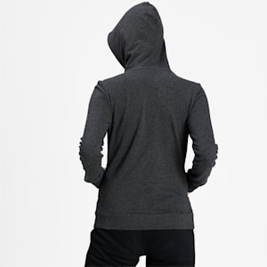 Women's Hooded Sweat Jacket, Dark Gray Heather