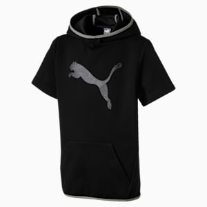 Sudadera con capucha sin mangas juvenil TECH, Puma Black, extralarge