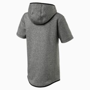 Sudadera con capucha sin mangas juvenil TECH, Medium Gray Heather, extralarge