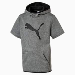 Sudadera con capucha sin mangas juvenil TECH, Medium Gray Heather, extralarge