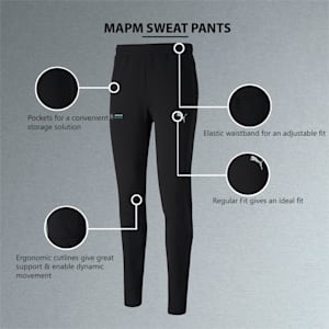 Mercedes Men's Sweatpants, Puma Black, extralarge-IND