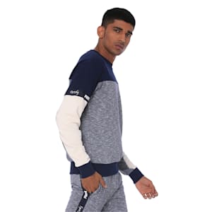 One8 Virat Kohli Men's Sweatshirt, Peacoat Heather, extralarge-IND