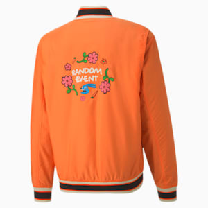 PUMA x RANDOMEVENT Bomber Jacket, Vermillion Orange