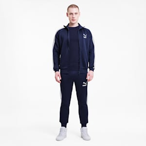 Iconic T7 Full Zip Men's Track Jacket, Peacoat