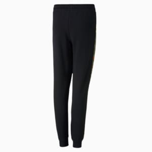 Classics Graphic Kid's Sweatpants, Puma Black-Forest Night