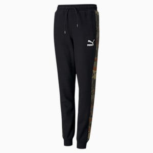 Classics Graphic Kid's Sweatpants, Puma Black-Forest Night
