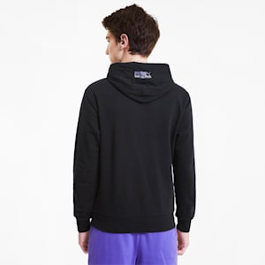 Tailored for Sport Men's Hoodie, Puma Black-Fluo Green