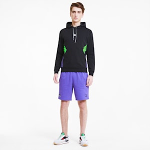 Tailored for Sport Men's Hoodie, Puma Black-Fluo Green