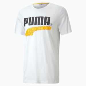 Club Graphic Crew Neck T-Shirt, Puma White