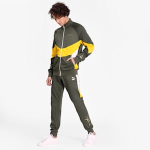 PUMA x one8 Men's Full-Zip Jacket, Thyme-Puma White-Super Lemon, extralarge-IND