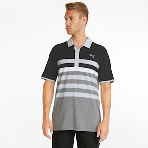 MATTR One Way Men's Golf Polo Shirt, Puma Black-High Rise