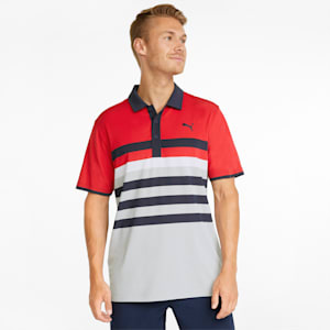 MATTR One Way Men's Golf Polo Shirt, Ski Patrol-Bright White