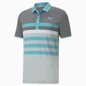 MATTR One Way Men's Golf Polo Shirt, QUIET SHADE-Dusty Aqua