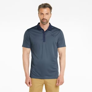 Gamer Men's Golf Polo Shirt, Evening Sky-Navy Blazer
