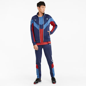 BMW M Motorsport Men's MCS Track Jacket, Marina-Blueprint-High Risk Red, extralarge