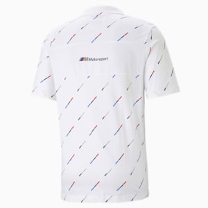 Polo BMW M Motorsport Printed para Hombre, Puma White, extralarge