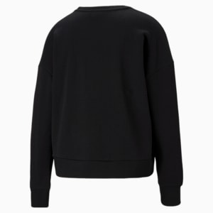 Classics Logo Relaxed Fit Women's Sweatshirt, Puma Black-metallic