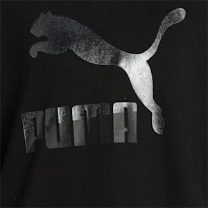 Classics Logo Relaxed Fit Women's Sweatshirt, Puma Black-Matte