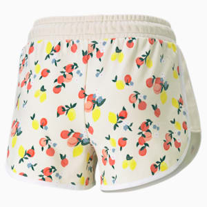 CG Printed Women's Relaxed Shorts, Eggnog