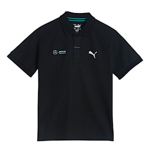 Mercedes F1 Youth Polo Shirt, Puma Black, extralarge-IND