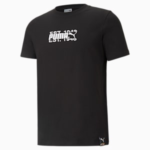 PUMA International Men's  T-shirt, Puma Black
