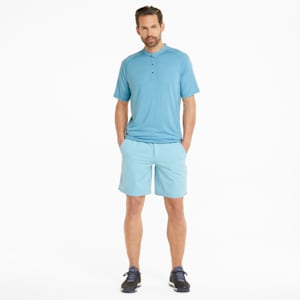 EGW CLOUDSPUN Mat Henley Men's Golf Polo Shirt, Dusty Aqua