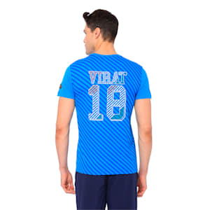 One8 Unisex Cricket T-Shirt, French Blue, extralarge-IND