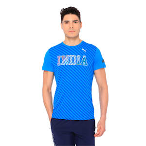 One8 Unisex Cricket T-Shirt, French Blue, extralarge-IND