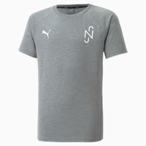 Neymar Jr. Evostripe Kid's T-Shirt, Medium Gray Heather