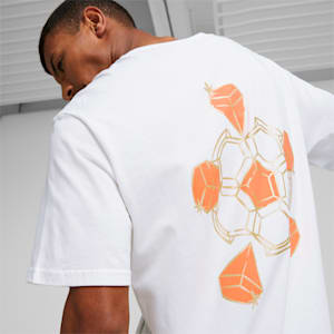 Neymar Jr. Diamond Graphic Football Men's T-Shirt, Puma White