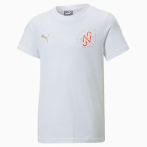 Neymar Jr Diamond Graphic Football T-Shirt Youth, Puma White