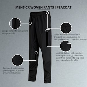 Woven Men's Cricket Trackpants, Puma Black