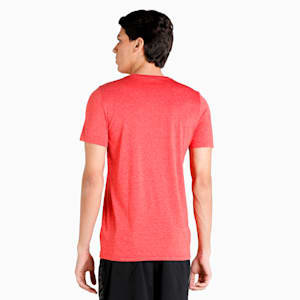 Teams Heather Men's Cricket T-Shirt, High Risk Red-Heather