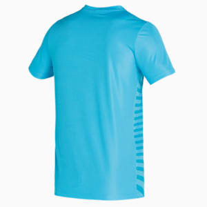 Cricket Men's Slim Fit T-Shirt, Ethereal Blue-Orange Popsicle, extralarge-IND
