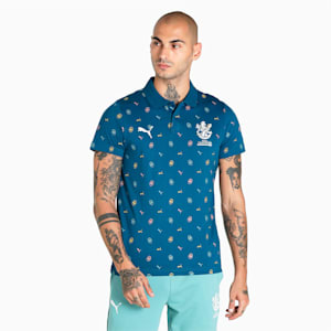 PUMA x Royal Challengers Bangalore AOP Men's Polo, Sailing Blue