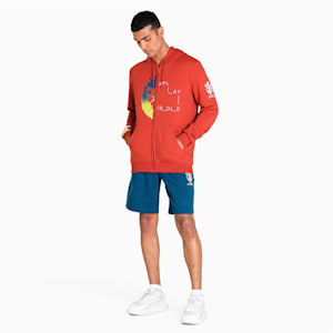 PUMA x Royal Challengers Bangalore Graphic Men's Regular Fit Hoody, Chili Oil, extralarge-IND