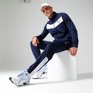 Men's Cricket Tracksuit, Peacoat-PUMA White, extralarge-IND