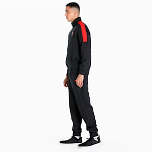 Classic Men's Cricket Tracksuit, PUMA Black-High Risk Red, extralarge-IND