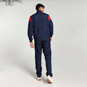 Classic Men's Cricket Tracksuit, Peacoat-Rhubarb, extralarge-IND