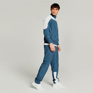 PUMA Premium Men's Cricket Tracksuit, Dark Denim-PUMA White, extralarge-IND