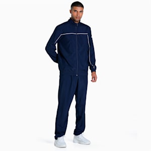 Classic Men's Cricket Tracksuit, Peacoat-PUMA White, extralarge-IND